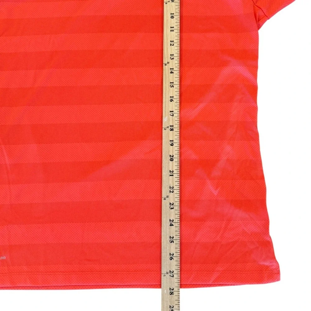 Nike Golf Zonal Cooling Polo Shirt Mens Medium Orange Blade Collar Raglan 891880